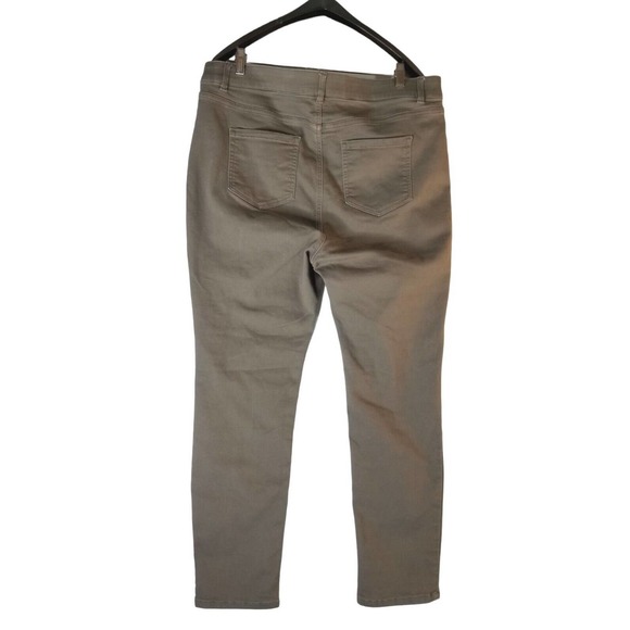 Liz Claiborne Sara Slim Fit Skinny‎ Women's Jeans Size 18 40X30 Stretch Brown - Picture 2 of 12